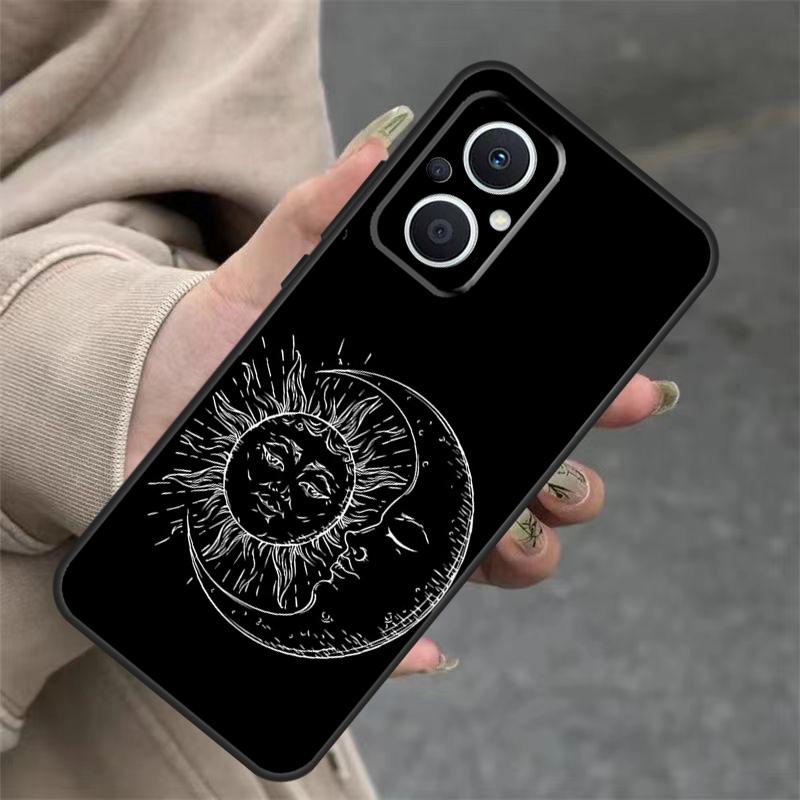 Sun Moons Star Signs Astrological Case For OPPO Reno 8T 13F 14F 12F 11F 10 12 13 14 Pro 7 8 Lite OPPO Find X8 X6 X9 Pro Cover