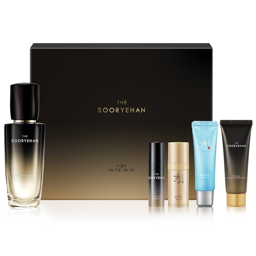 Sooryehan L'ENSEMBLE SPÉCIAL SÉRUM NOIR 5 articles/ Luxe Premium / Anti-Âge, Hydratant, Cosmétiques Coréens, Kbeauty