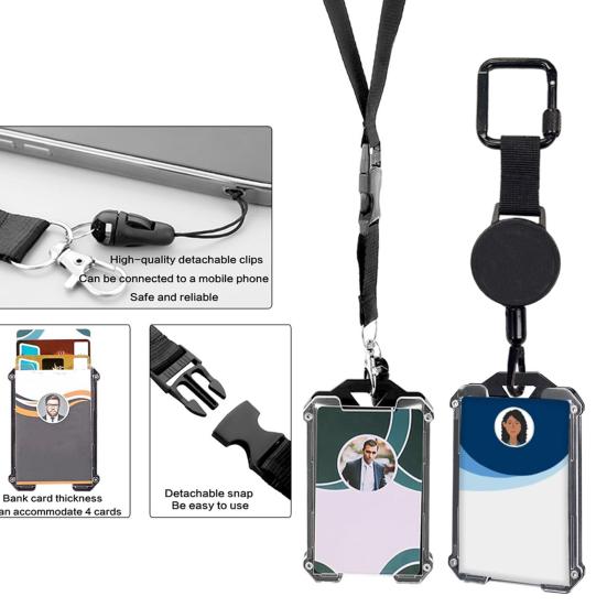 Mobile Phone Buckle Keychain with 60cm Cord ID Badge Holder Retractable Clip Anti-Theft Security Belt Clip Attachment for Travel Hiking
