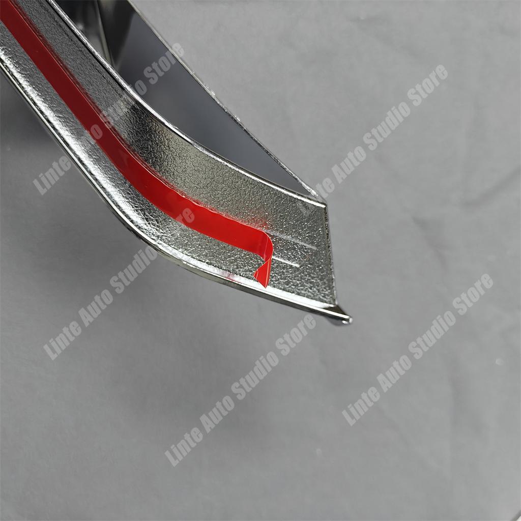 For Volkswagen Passat B8.5 2019 2020 2021 2022 2023 Rear Bumper Silver Plating Decorative Strip Spoiler Splitter BodyKits Tuning