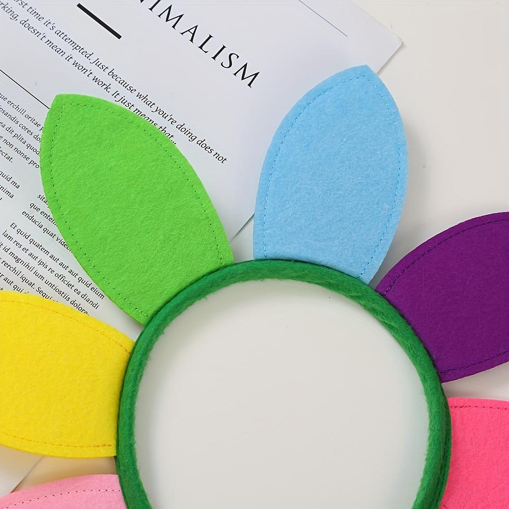 1pcs - Funny Cute Hair Hoop - Colorful Sunflower Decor Headband - Costume Headband For Hair Decoration