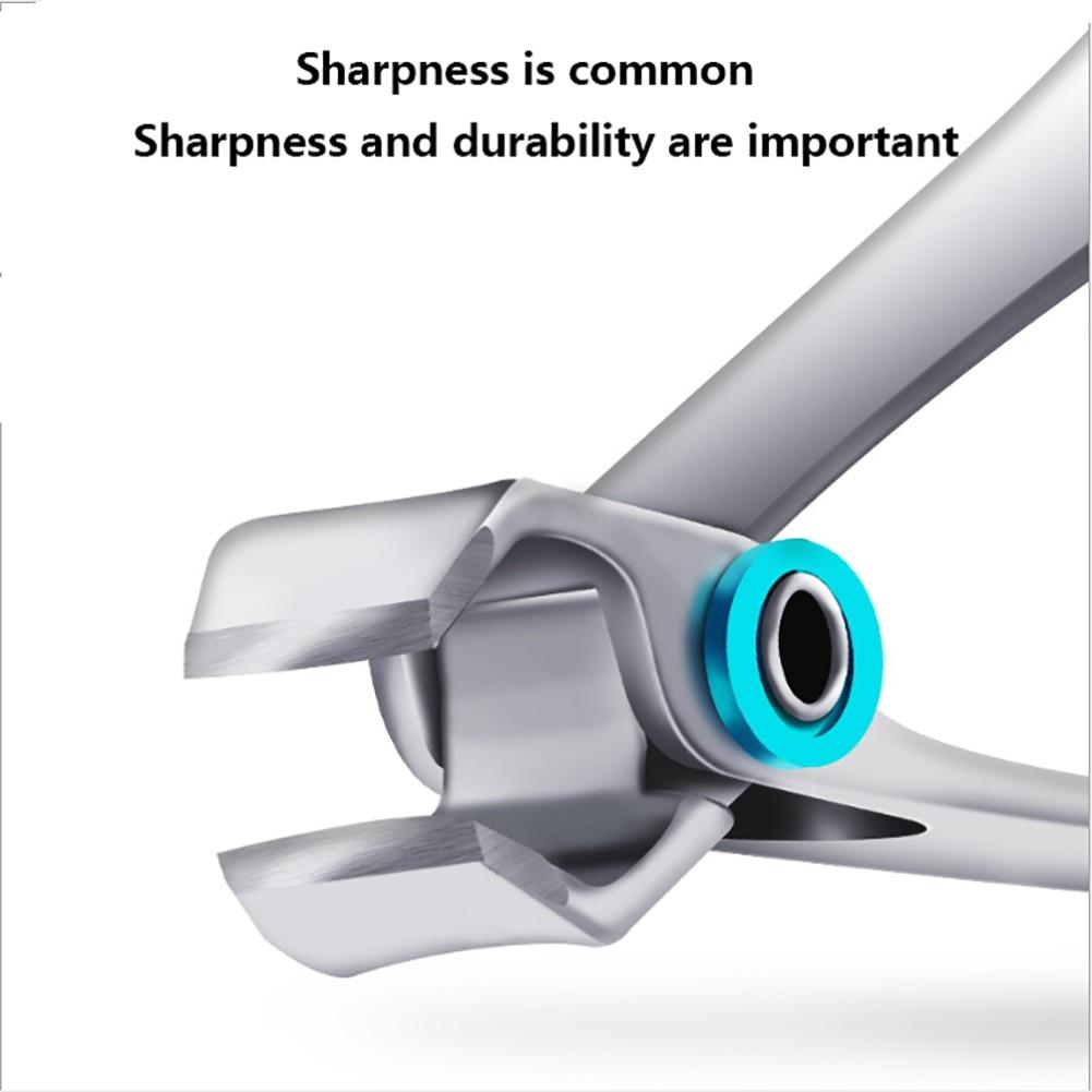Stainless Steel Nail Clippers 2 Sizes Available Manicure Fingernail Cutter Thick Hard Toenail Scissors Tools