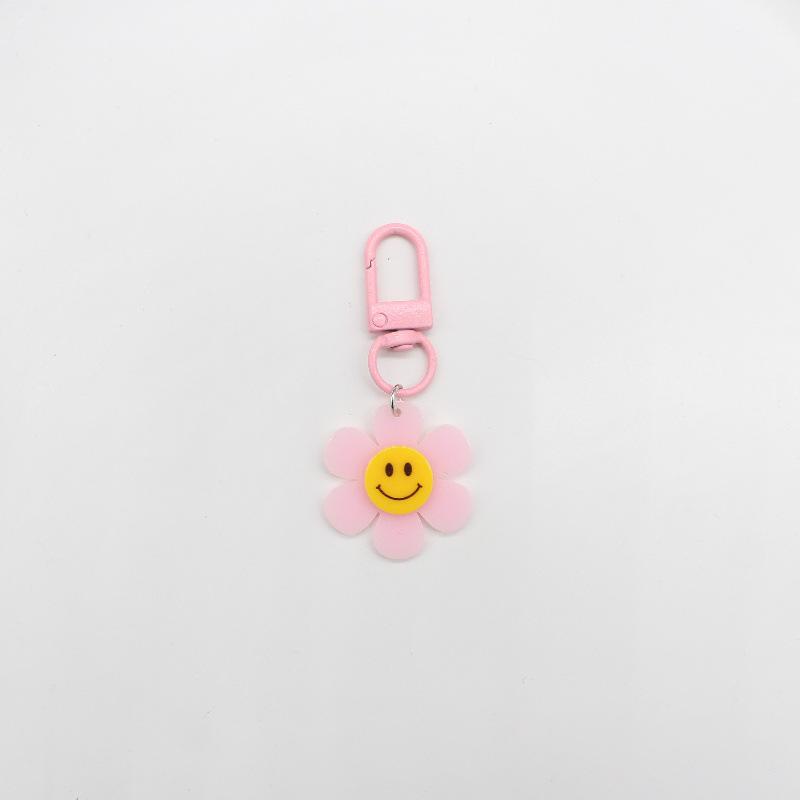Breloc Floarea Soarelui Colorată cu Față Zâmbitoare – Farmec Proaspăt și Drăguț pentru Geantă