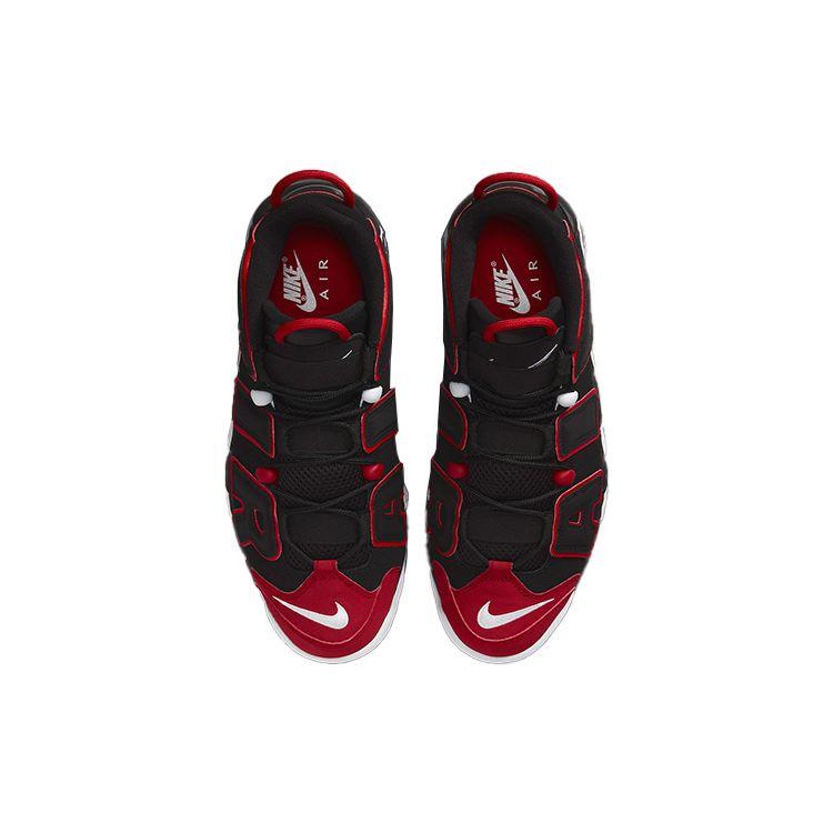 Nike Air More Uptempo 96 Red Toe Men Sneakers Black University-Red White FD0274-001