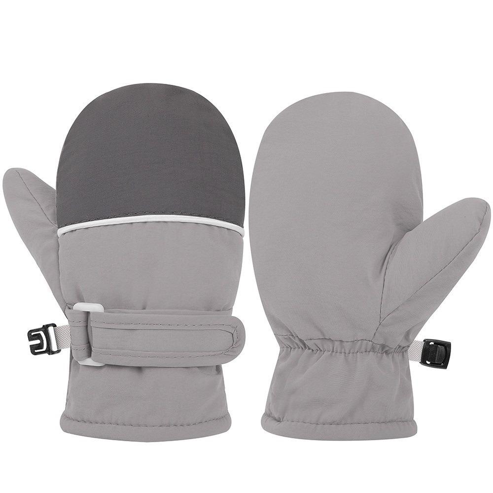 Zipper-Free Wrist Closure Thermal Ski Gloves Thermal Insulation Cold Gear Gloves For Boys Girls