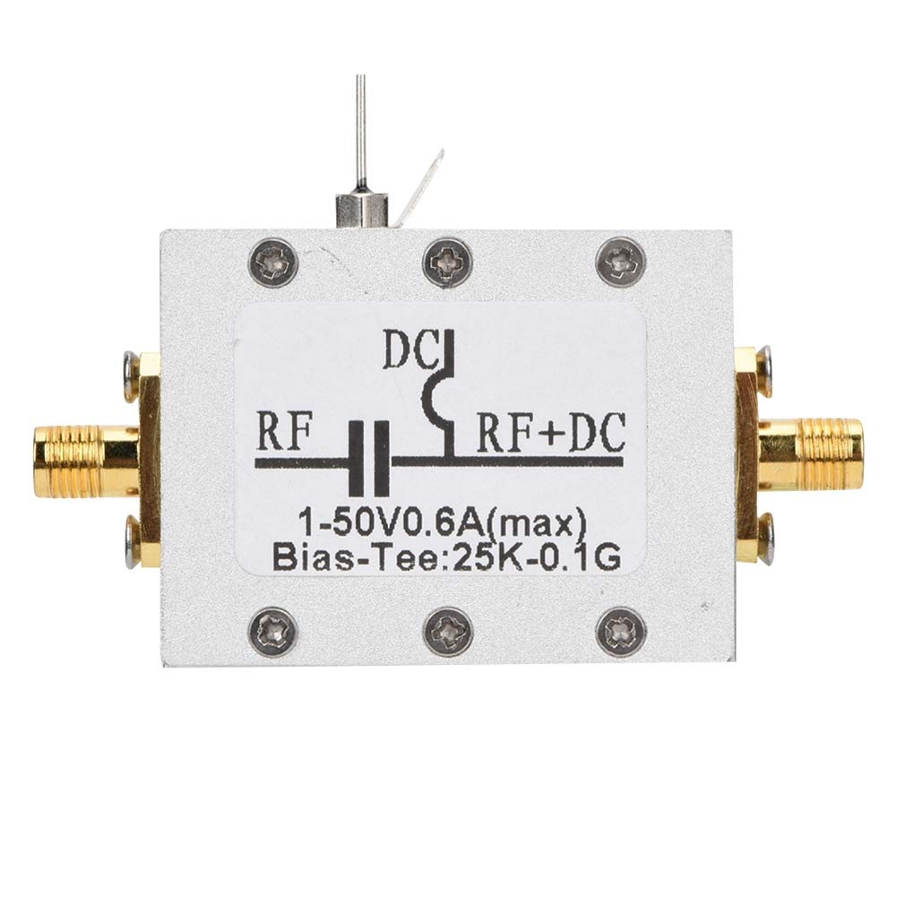 

Ciglow Широкополосный Bias Tee, 25 кГц - 100 МГц Коаксиальное питание РЧ Широкополосный Радиочастотный Микроволновый Коаксиальный Смещение.
