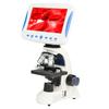 Professional 2000X Digital Compound Biological Microscope Sperm Observation LED School Laboratory with Screen Measuring Line