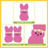 Cartoon Colorful Rabbit Decoration Handmade Home Table Decor Easter Bunny Wood Signs  Friends