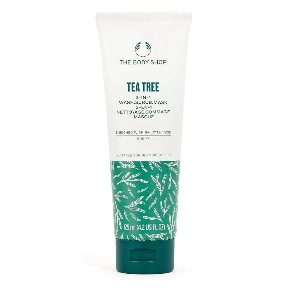 

The Body Shop Tea Tree Skin Clearing Daily Face Scrub - Exfoliating and Purifying Vegan for Blemish-Prone Skin 118.3ml (4.2 oz)