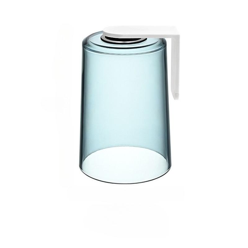 Magnetischer Klappbecher, Transparenter und Schlichter Haushalts-Toilettenartikelbecher, Wandmontierter Zahnputzbecher, Zahnbürstenhalter-Ablage