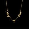 Atoztide Custom Multiple Name Necklace for Women Zircon Heart Stainless Steel Jewelry Choker Chain Personalized Birthday Gift