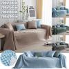 Nordic Solid Color Summer Cool Sofa Cover Sofa Towel Anti-cat Scratch Full Cover Sofas Blanket Non-slip Pet Kid Couch Towel