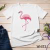 Tropical Pink Flamingo Bird Design Unisex T-shirt