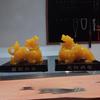 White Jade imitation Pixiu handicrafts, a pair of ornaments, Kirin to make a fortune, home decoration