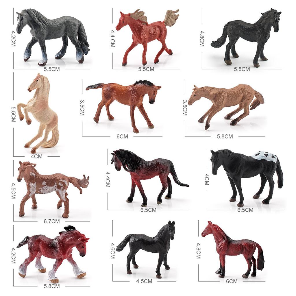 World Famous Horse Model Set Pvc Static Figurines Collectors Animal Display For Model Enthusiasts