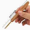 Carbonized Bamboo Crochet Hook for Hand-Knitted Wool Sweaters and Doll Slippers