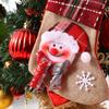 Hanging Christmas Stocking Santa Gift Bag Candy Bag Christmas Gift Sock  Navidad
