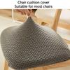 Washable Stretch Chair Seat Covers Solid Colors Dirt-resistant Chair Slipcover  Dining Room