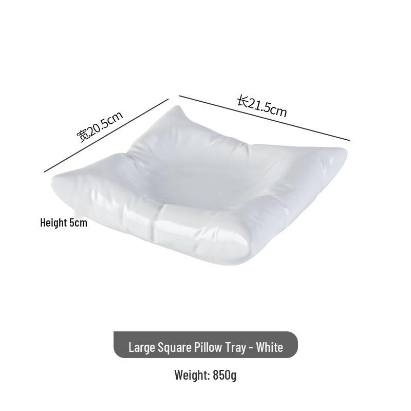 Nordische Keramiksalat- und Pastaplatte: Hochwertiges Geschirr für Snacks und Desserts