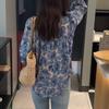 Stylish Sweet Broken Flowers Shirt Vintage Printed Female Clothing Commute Single-breasted Spring Autumn Casual O-Neck Blouse