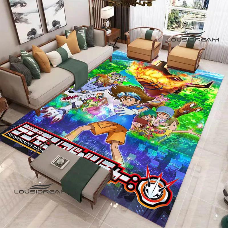 3D Digimon Cartoon Printed Carpet Non-slip Carpet Yoga Mat Carpets for Living Room Area Rug Home Bedroom Decor Birthday Gift
