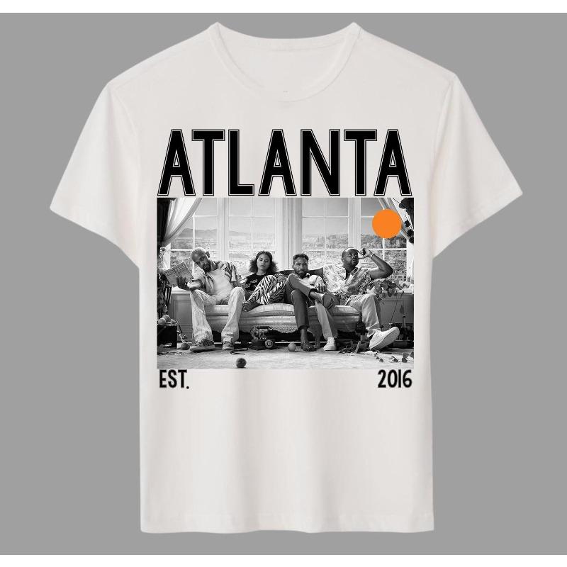 Atlanta Tv Series American Tv Tshirt Summer Unisex Loose And Breathable Cotton Tshirt Top S