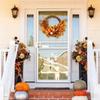 Fall Wreath Pumpkin Outdoor Fall Wreaths For Front Door Artificial Thanksgiving Decorations For Wall Porch Garden Farmhouse