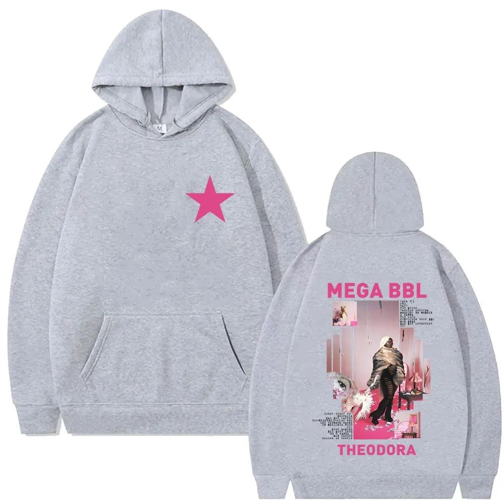 Rapper Theodora Mega Bbl Album Grafische Hoodie Unisex Hip Hop Mode Pop Trendy Oversized Casual Vintage Hoodies Herfst