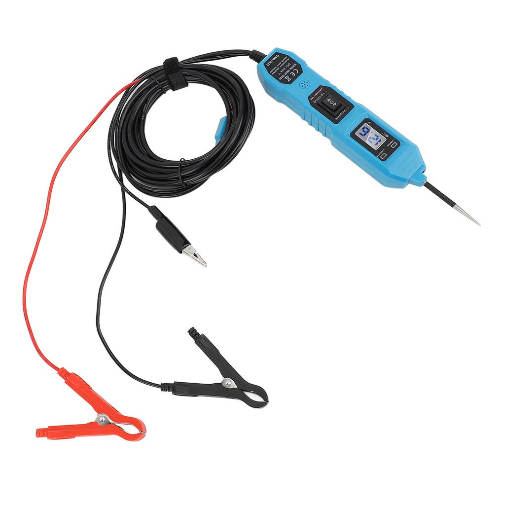 DC 6‑24V Power Circuit Probe Tester Multifunction Automotive Circuit Tester Diagnostic Tool with Front Light for Car