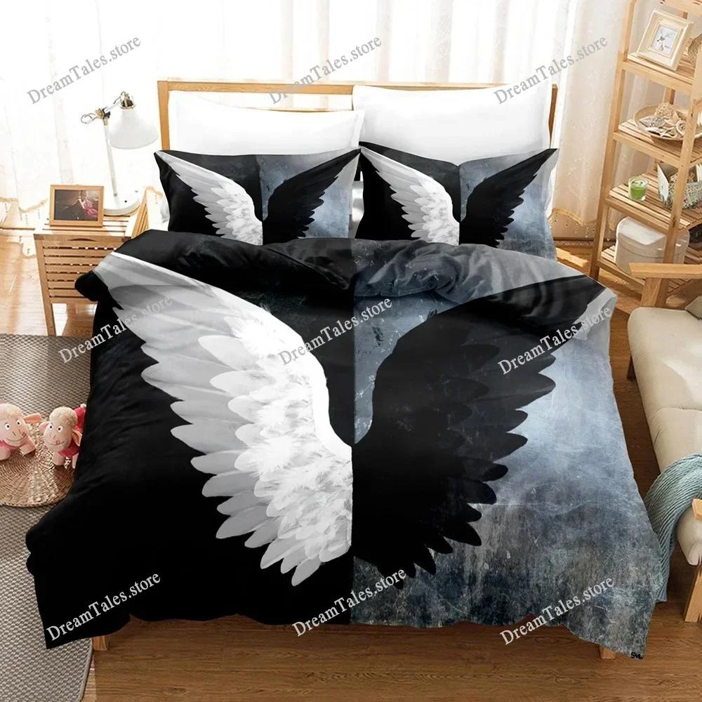 Angel Bedding Set Single Twin Full Queen King Size Fallen Angel Bed Set Aldult Kid Bedroom Duvet Cover Sets 3D Print741