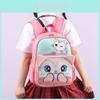 Adorable Fox Print Kids Backpack Lightweight Nylon Breathable For Kindergarten