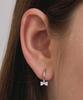 St.Scott London Heart Ribbon One-Touch Earrings Stj-Eb1736Wg