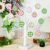 16 PCS Spring Hanging Ball Ornaments Spring Tulip Hanging Decorations for Mini Tree Spring Flower Ball Ornaments Floral Hanging Tree Decor for Spring