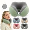 1PC Ergonomic U-Shaped Neck Pillow Strap Storage Bag - Memory Sponge Travel and Office Support, Removable and Machine Wash Cover, Lightweight Portable