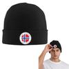 Norway Flag Warm Knitted Cap Hip Hop Bonnet Hat Autumn Winter Outdoor Beanies Hats for Unisex Adult