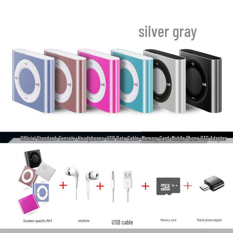 Compact Music & MP3 Player for School, Sports, English Listening, and More