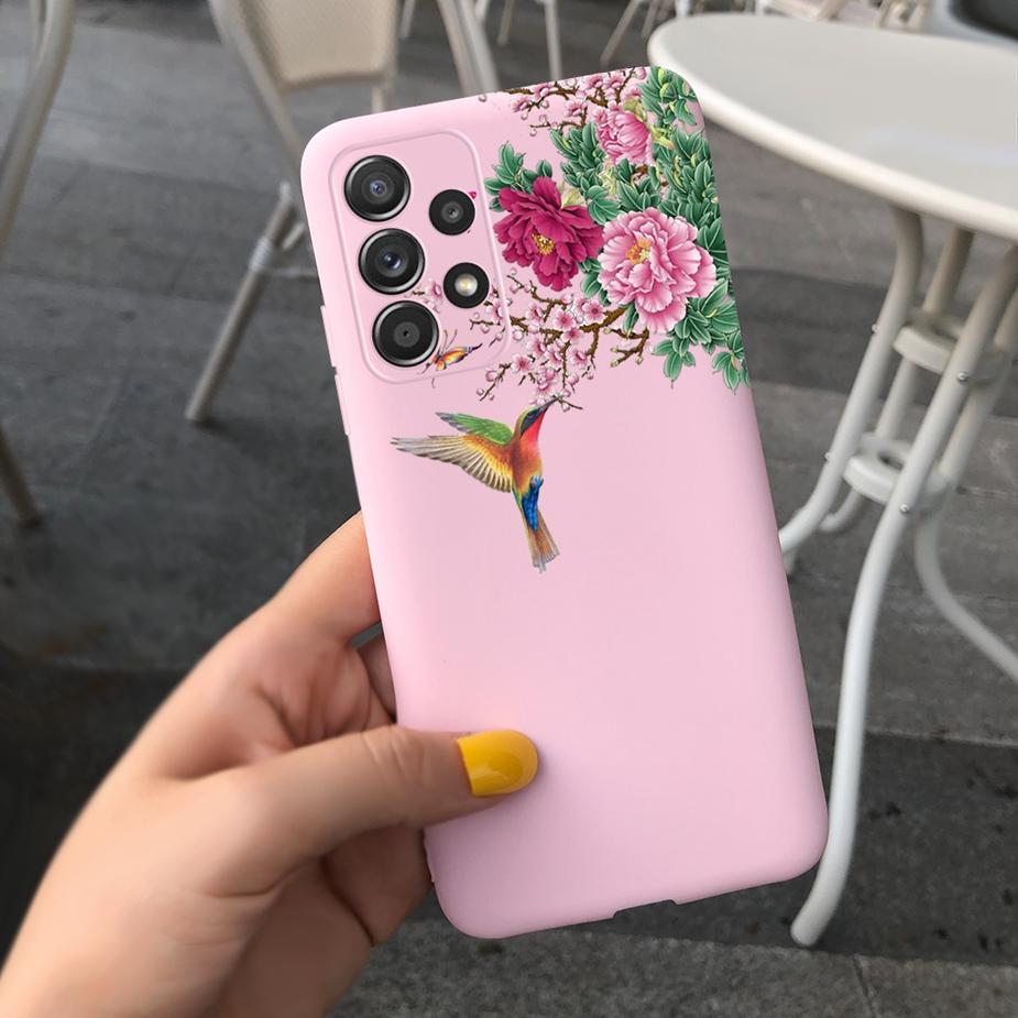 For Samsung Galaxy A23 Case SM-A235F Beautiful Girls Flowers Soft Silicone Case For Samsung A23 A 23 Back Cover GalaxyA23 Fundas