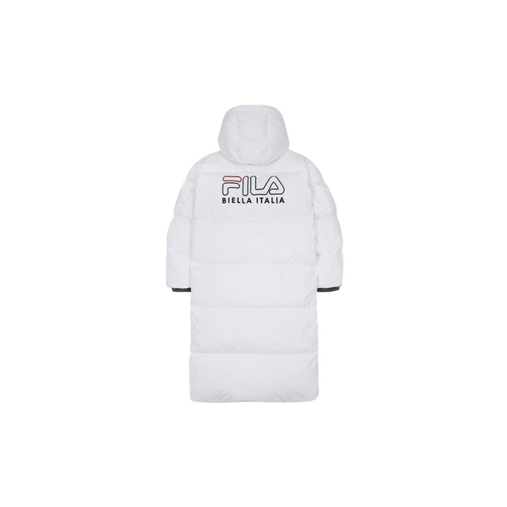 Fila Down Jackets Unisex White Hooded Thickened Down Coat FS2DJB4003X-OWH