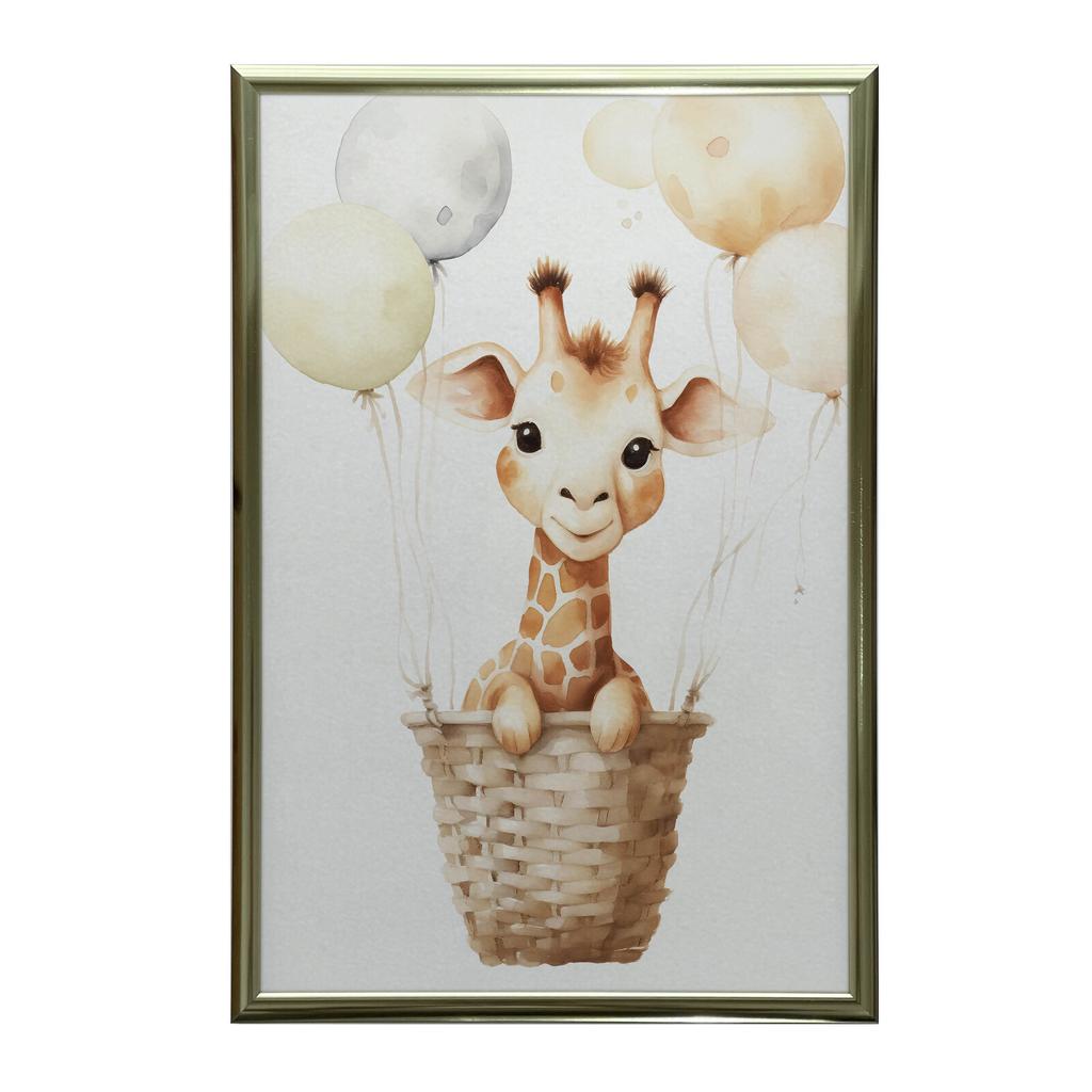 Happy Giraffe's Journey Happy Giraffe's Journey, 70X100 Cm, Frameless, Matte Paper 230 Gsm