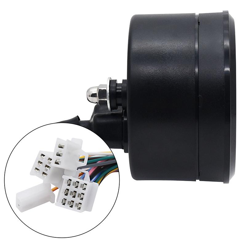 12000RPM Motorcycle Speedometer With Tachometer 1-4 Cylinders LCD Digital Gauge For Motorbike Motorcycle Sensor Set