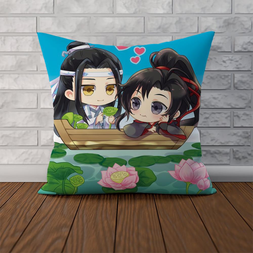 Mo Dao Zu Shi Pillow Case For Car Sofa Decorative Home Doublesided Print Plush Square Throw Pillow Cushion Cover