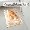 Personalized Crystal Velvet Carpet,Sabrina Carpenter Custom Printed Name, Plush Area Rug For Home Indoor Decor