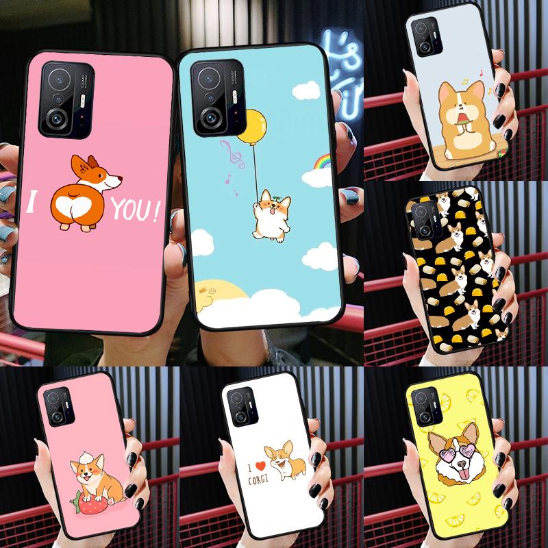 Cartoon Corgi Case For Xiaomi 13 14 Ultra 11T 12T 13T 14T Pro POCO X7 Pro X3 X5 X6 F3 F5 F6 M6 Pro Cover
