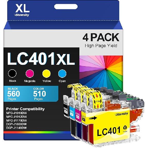 LC406 Ink Cartridges for Brother Printer for Brother LC406 Ink Cartridges LC406XL LC 406 XL Compatible with MFC-J4535DW MFC-J4335DW MFC-J5855DW