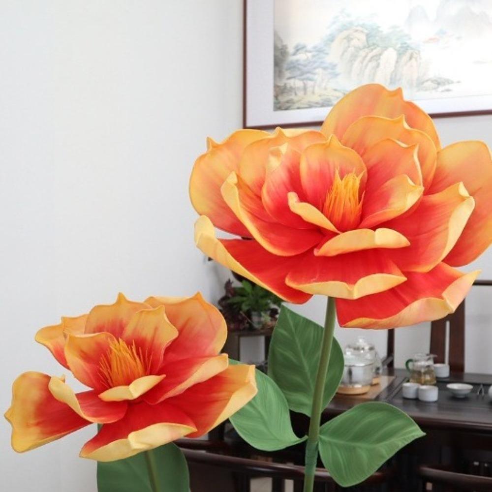3D Simulated Magnolia Flower Large-scale Colorful Simulated Flower Shopping Mall Scenery Wedding Decoration Fake Magnolia Garden