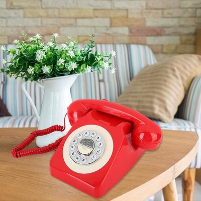 Retro Vintage Antique Telephone Hotel Re‑ Hand‑ Landline Phone Desk Telephone Vintage Landline Rotating Handset