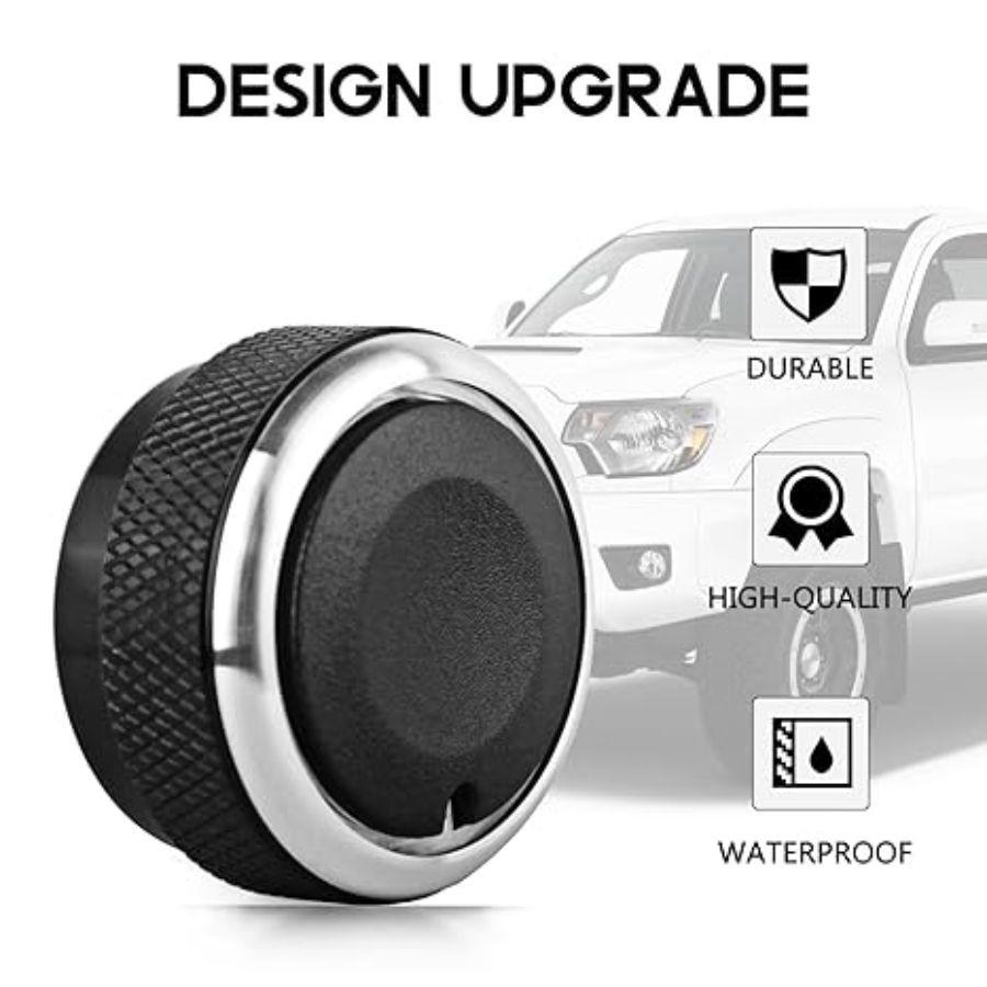 3Pcs Tacoma AC Knobs Replacement Compatible with 2005-2015 A/C Knobs Air Conditi