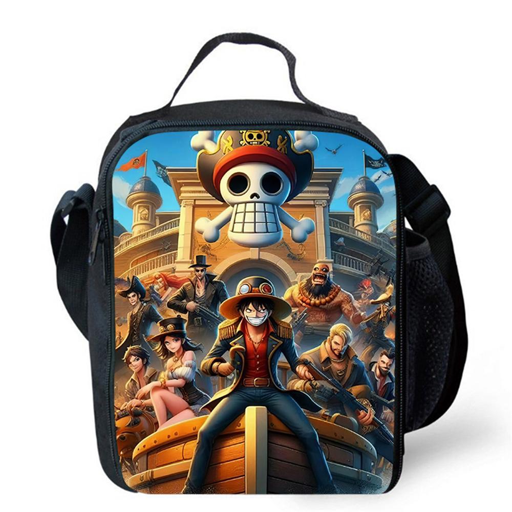 Insulated One Piece Cartoon Lunch Bag For Boys Girls Reusable Lightweight Thermal Cooler Meal Food Box For School Picnic Camping