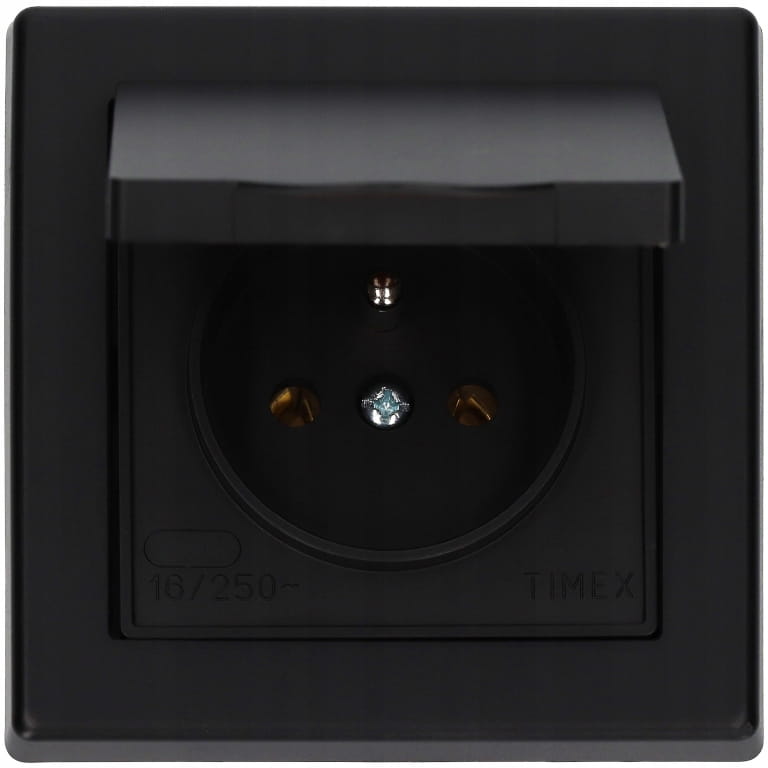 Single socket with grounding IP44, outdoor, hermetic