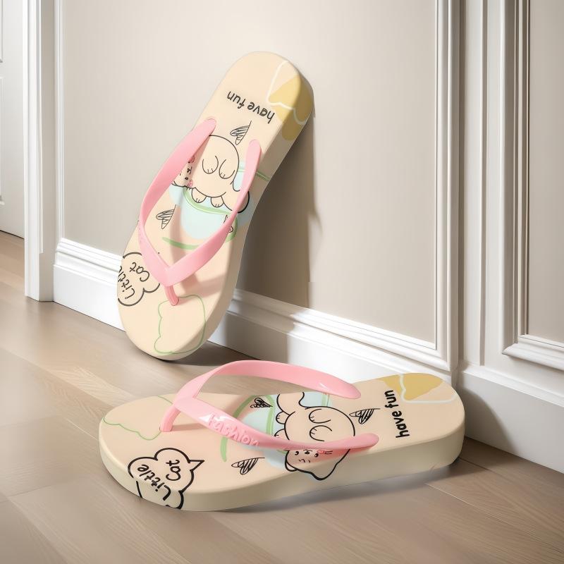 

Summer new women s flip-flops medium green beach women s sandals casual breathable outside women s slippers 36 рожевий